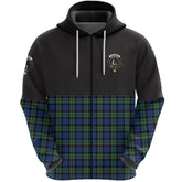 Fletcher Ancient Clan Half Of Tartan Zipper Hoodie